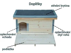 Zateplená psí bouda - jezevčík