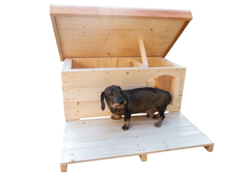 Zateplená psí bouda - jezevčík