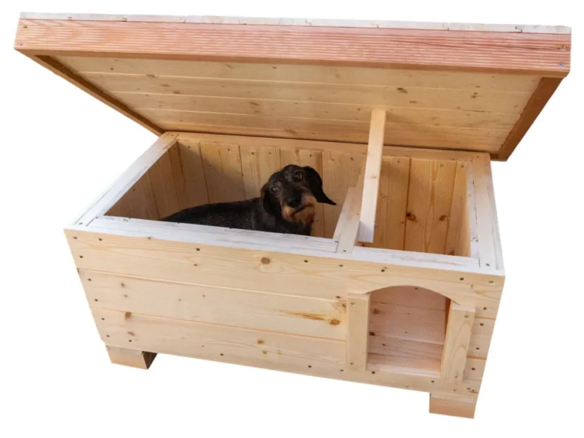 Zateplená psí bouda - jezevčík