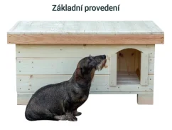Zateplená psí bouda - jezevčík